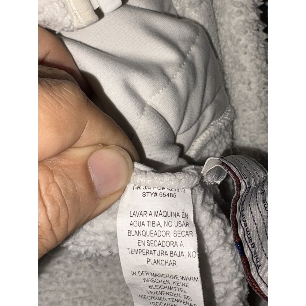 Patagonia‎ Girls Zipper Jacket White Medium Los Gatos Hoody Fast Shipping! - Picture 4 of 4